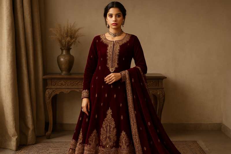 Luxury Velvet Formal Wear: Perfect for Pakistani Winter Weddings