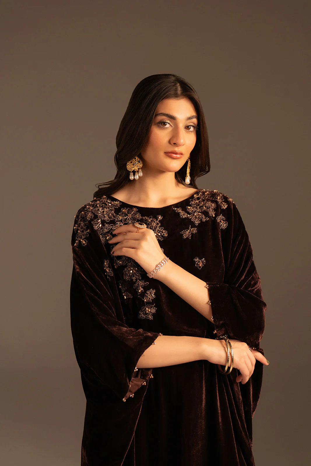 Velvet Bloom Kaftan