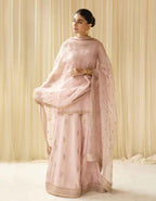 Baby Pink Raw Silk