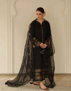 Black Gold Raw Silk